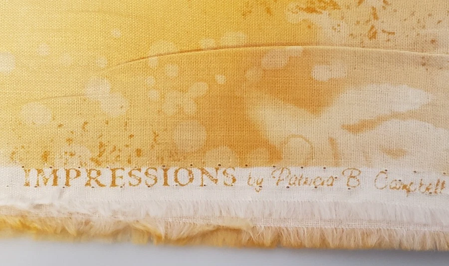 Tela Impresiones Batik 1 Yarda Benartex Crema Marrón Naranja Mármol Moteado Foto 2 de 4