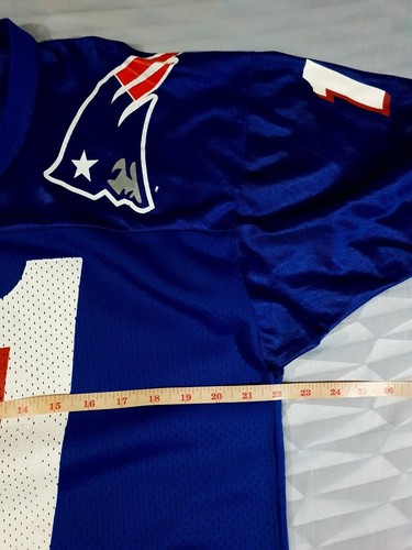 Vintage New England Patriots Drew Bledsoe #11 Football-NFL Champion Jersey Sz44 - Picture 7 of 11