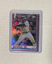 Ronald Acuna Jr. 2019 Topps Chrome Gold Cup Pink Chrome Refractor #117 Braves
