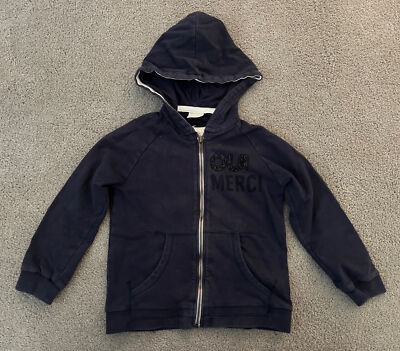ZARA Kids Casual Collection  Oui Merci  Full Zip Hoodie - Girls Size 7