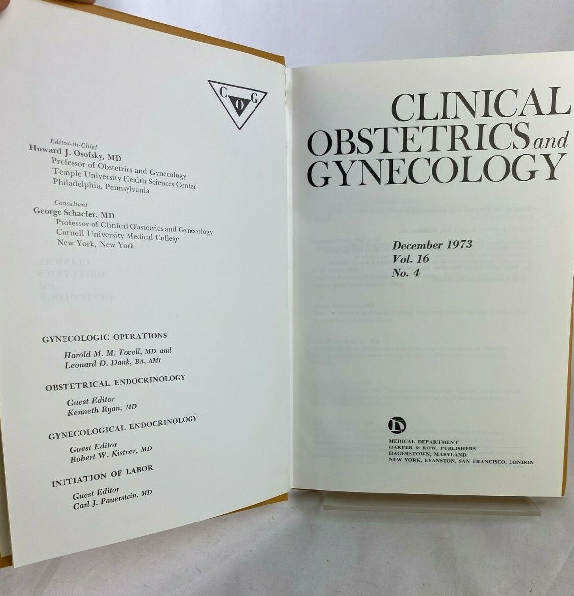 Clinical Obstetrics and Gynecology September 1973 Vol 16 No