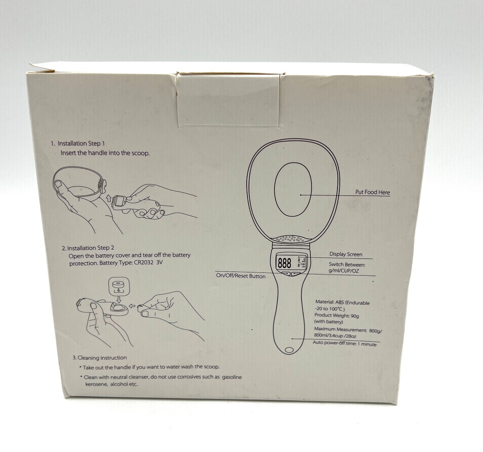 New! Momodo Electric Digital Measure Spoon Kitchen Food Scale ~Gram/ML /Cup/ OZ