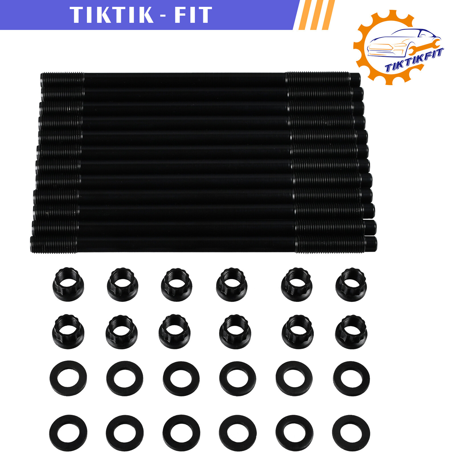 ES 73121 Felpro Cylinder Head Bolts Set Of 11 For Chevy - View #4