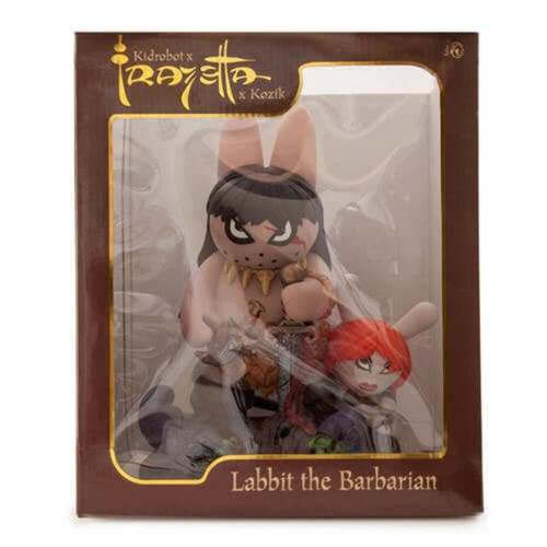 Frank Kozik Kidrobot Frank Frazetta Labbit the Barbarian 10” Vinyl Figure Toy - Picture 3 of 3