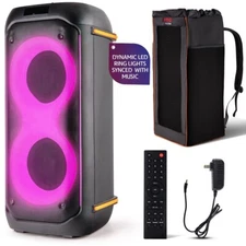 Pyle Compact BT PA Party Speaker System - Two-Way Speaker Karaoke Machine,  160W
