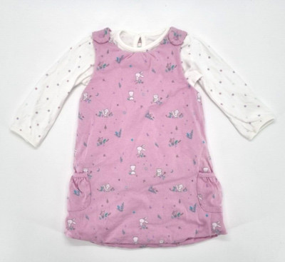 Midi Kleid Gefüttert mit Bluse für Mädchen von MINI CLUB in Gr. 80 (9-12 M)  TOP