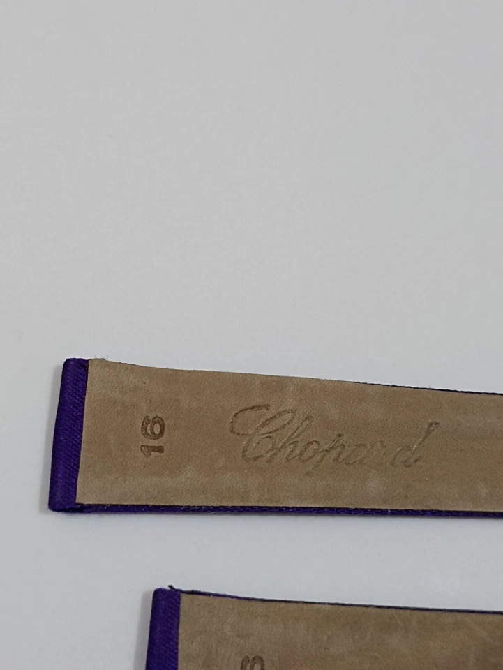 Chopard purple leather watch strap, size 16 (T33) - image 4 of 4