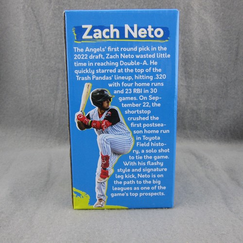 Promotional Adventures Zach Neto Bobblehead Rocket City Trash Pandas - Picture 3 of 16