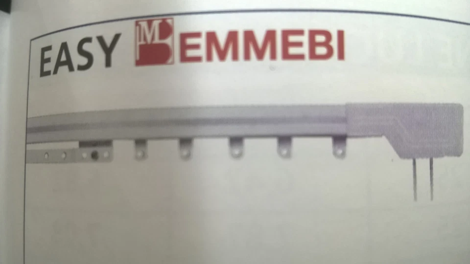 BASTONE TENDE EMMEBI ESTENSIBILE IN ALLUMINIO RESISTENTE BIANCO