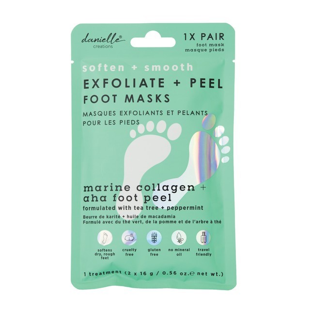Foot Mask Exfoliating Marina Collage aha Peel 1 Pair by Danielle Creations