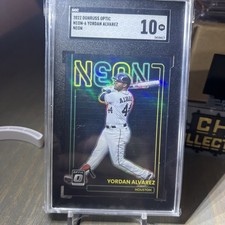 2022 Panini Donruss Optic - Neon Yordan Alvarez #NEON-6 SGC 10 🔥🔥📈📈📈