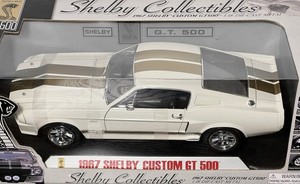 KK Scale KKDC120174 Mustang Shelby GT500 Eleanor 1967 Blue Metallic & White - échelle 1/12 - modèle de Voiture