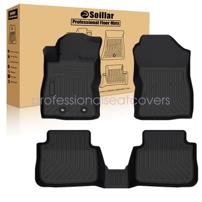 For 2024-2025 Subaru Crosstrek & Impreza Hatchback TPE Floor Mats Liners Black