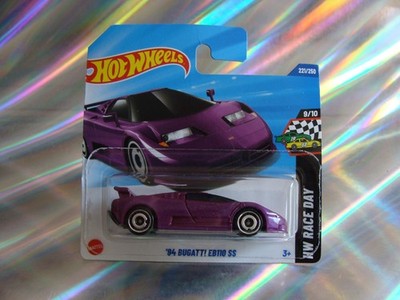   Hot Wheels ´94 Bugatti EB110 SS in  Purple 2025 Race Day 9/10 ovp/neu 1:64