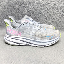 Hoka One One Clifton 9 Womens Size 10 Running Shoes Gull Sea Ice