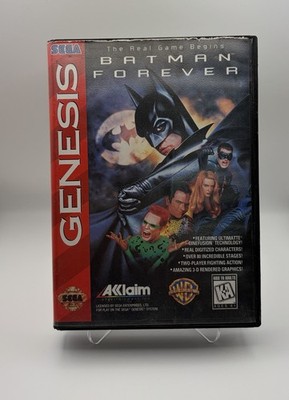 Batman Forever 1995 Sega Genesis,Complete CIB, Tested Working