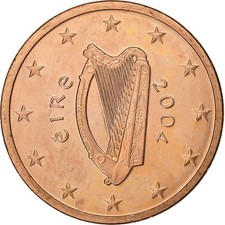 [#1221389] Irlandia, 5 Euro Cent, 2004, Dublin, Miedź platerowana stalą, MS(63)