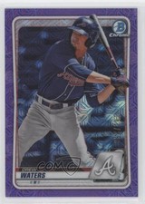 2020 Bowman Chrome Prospects Mega Box Purple Mojo Refractor Drew Waters 09wc