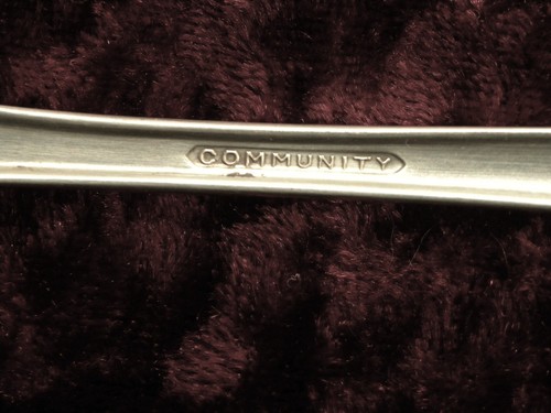 EVENING STAR Casserole / Berry Serving Spoon Oneida Community Silverplate FINE - Picture 5 of 5