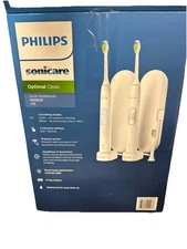 Philips Sonicare Optimal Clean Rechargeable Electric Toothbrush 2-pack hx6829/75