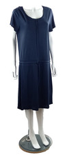The White Company Navy Ladies Casual Summer Dress 100% Locell Fabric UK 16