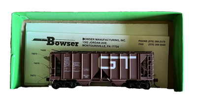 #ad HO Bowser 55852 Grand Trunk Western 2 Bay Covered Hopper Train Kit GT 85374 RTR $19.95