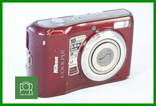 Nikon COOLPIX L23 rot kompakte Digitalkamera für Ersatzteile/Reparatur im Ist...