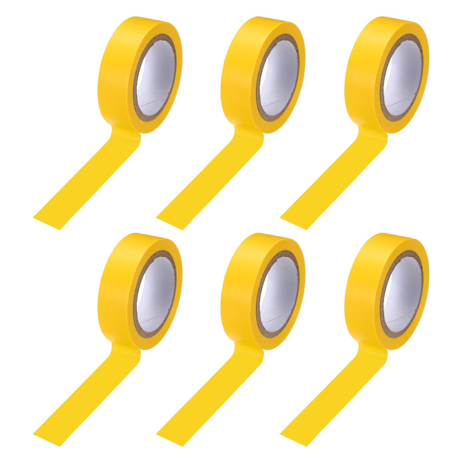 6 Pcs Drum Stick Tape Anti-Slip, 0.6in x 14.6 Yard, for Music Band, Yellow