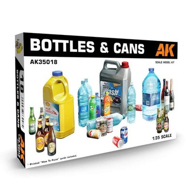 (M) AK Interactive AK35018 - 1:35 Bottles and cans - Neu