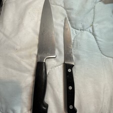 2 JA Henckels International Knives Stainless Steel Made In Spain Santoko 8” & 6”