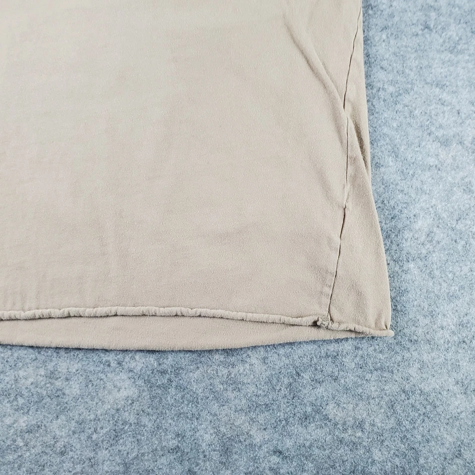 Abercrombie & Fitch Shirt Mens Large Brown Crew Neck Short Sleeve Pocket Stretch - Image 3 of 4