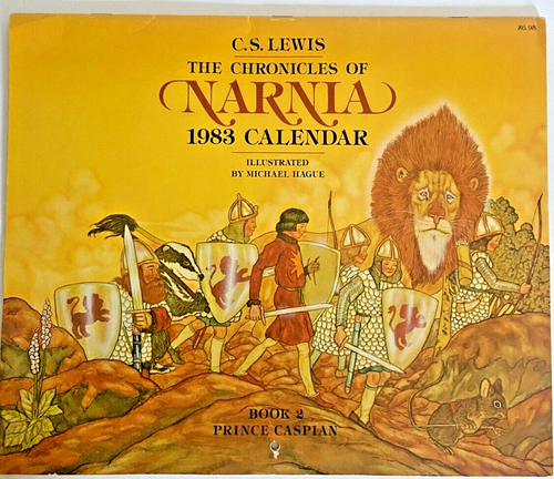 VTG - CS LEWIS Chronicles of NARNIA Calendar - Michael Hague - 1983