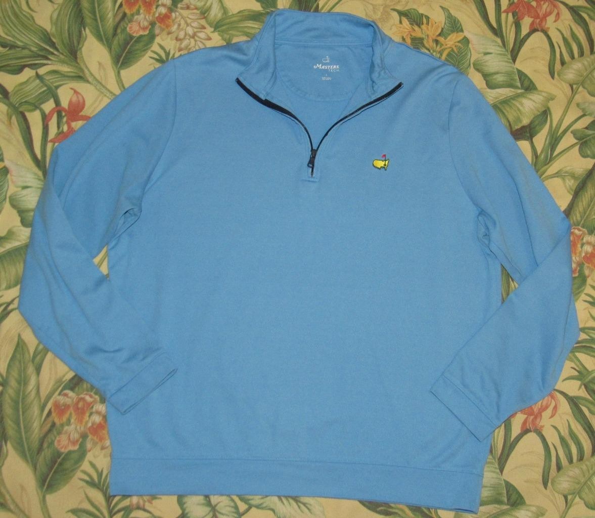 MASTERS TECH Blue Performance Quarter Zip Sweater… - image 2