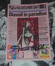 AUTOGRAFO PAOLO MALDINI PROMO HAND SIGNED 10x15cm MILAN SCUDETTO PASSIONE SPORT