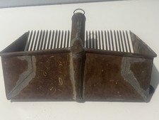 antique cranberry blueberry scoop rake  /picker iron tin original authentic 1900