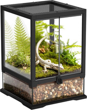 12   X 12   X 18    Reptile Terrarium with Full View Tempered Glass, 10 Gallon Rept