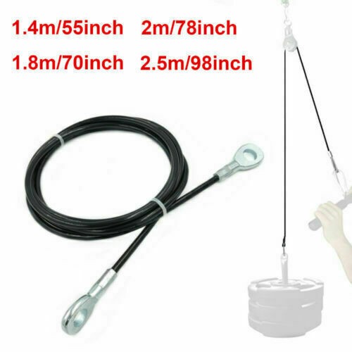 Home Gym Cable Steel Wire Rope 2.5m DIY Pulley Cable Machine Multi Gym*Equipment