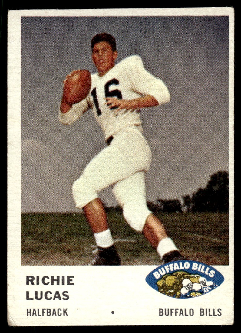 Richie Lucas #135 Football Cards 1961 Fleer trading card — raw and PSA graded price guide