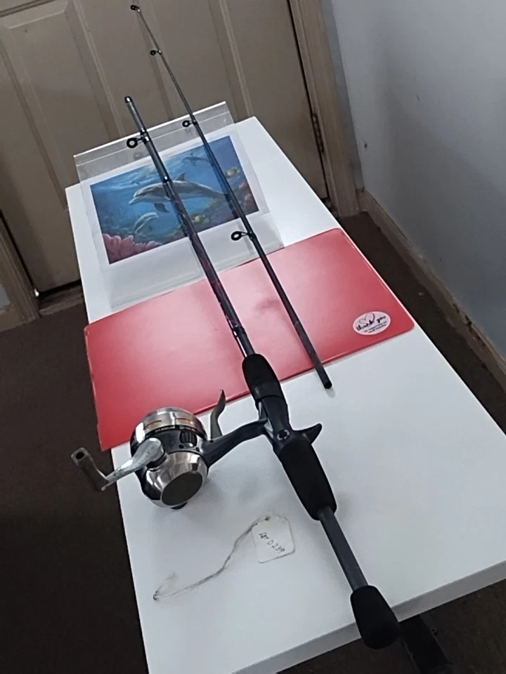 Caña de pescar Spincast Shakespeare Lady Fish 5'6' mediana 6-12 lb y carrete sinergia Foto 3 de 4