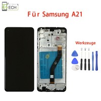 FüR Samsung Galaxy A21 SM-A215 Oled Display Mit Rahmen Touch Screen Bildschirm