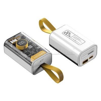 DIY Power Bank Box PD 22.5W Fast Charging Case for 18650/21700 Power Bank