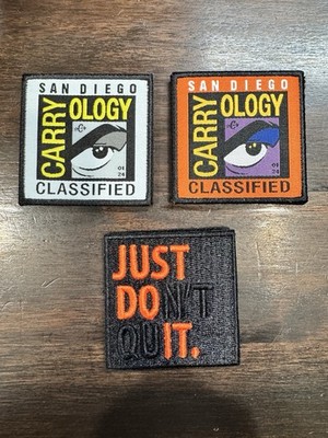 Carryology Patch san diego, just dont quit
