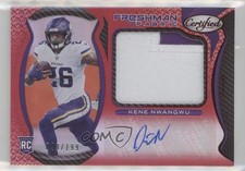 2021 Certified Freshman Fabric Signatures Mirror Red /199 Kene Nwangwu Auto 0a3