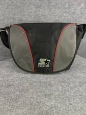 BRAND NEW VINTAGE DEADSTOCK BLACK GRAY RED STARTER Duffle TRAVEL Gym SCHOOL Bag 