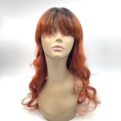Outre THE DAILY WIG Floris 22'' DR Copper Orange Lace Part Wig Bang Style
