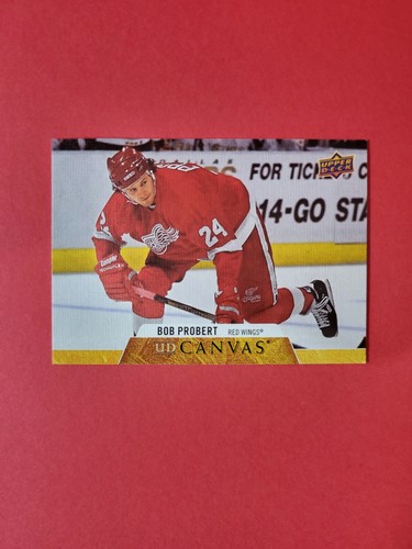 2020-21 Upper Deck Hockey Ud Canvas Retired Stars Bob Probert #C253 Detroit - Afbeelding 2 van 3