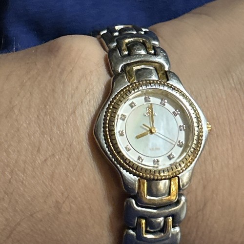 Orologio da polso Noblia placcato oro giallo 18 kt e diamanti con quadrante in madreperla - Foto 18 di 20