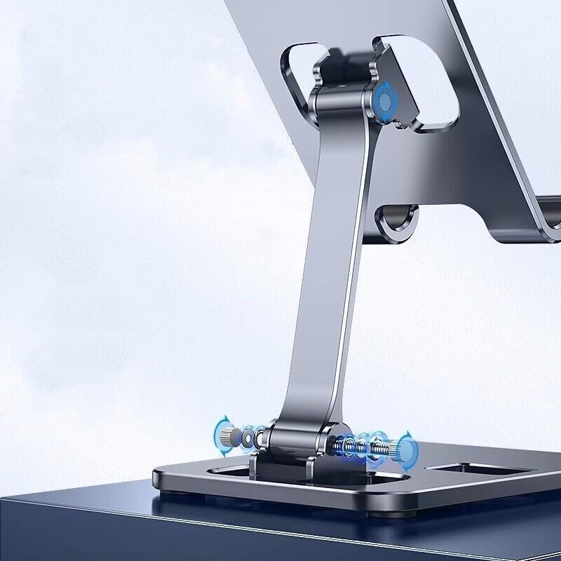 Phone Tablet Desktop Stand Desk Metalfolding Holder Mount Cradle For iPhone iPad