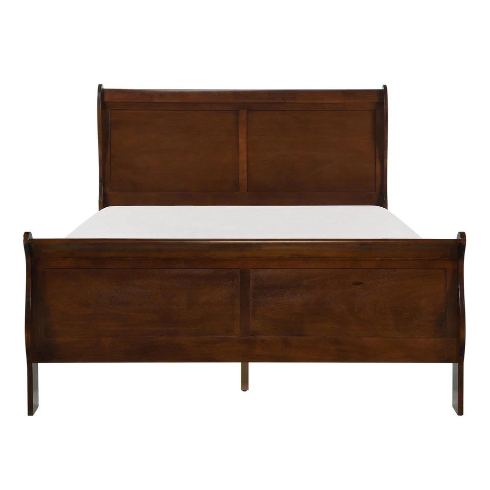 Lexicon Mayville 传统木质大号雪橇床棕色樱桃色 — 第 3/4 张图片