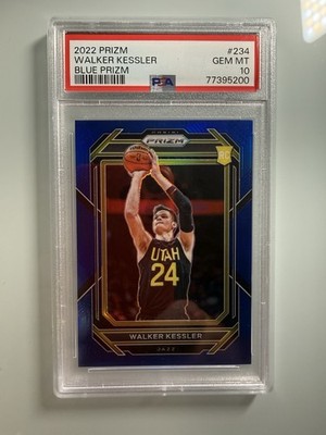 2022-23 Panini Prizm Walker Kessler Rookie #/199 Blue Prizm PSA 10 Gem Mint